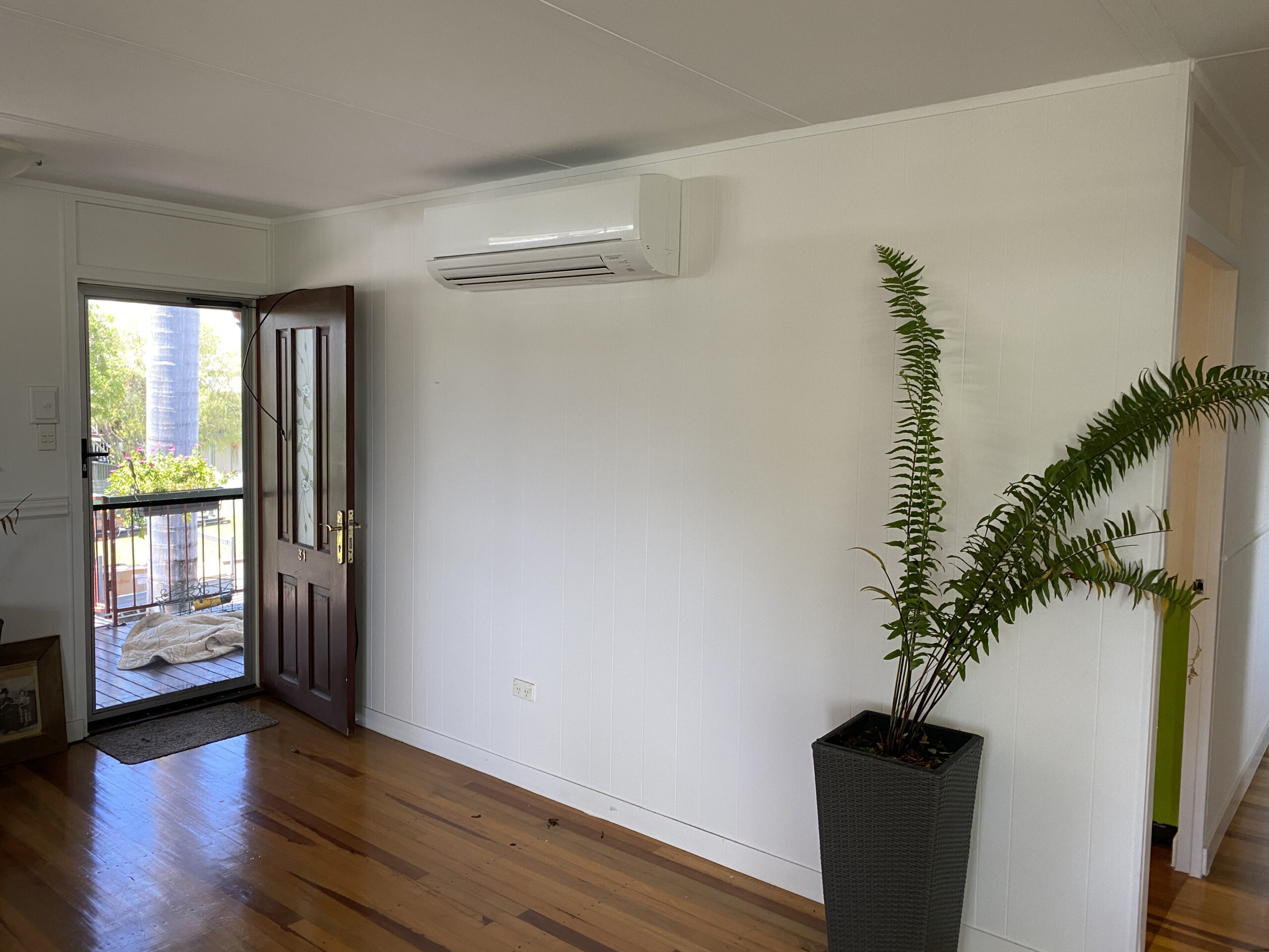A split system air conditioner installed by the Chilly Air team